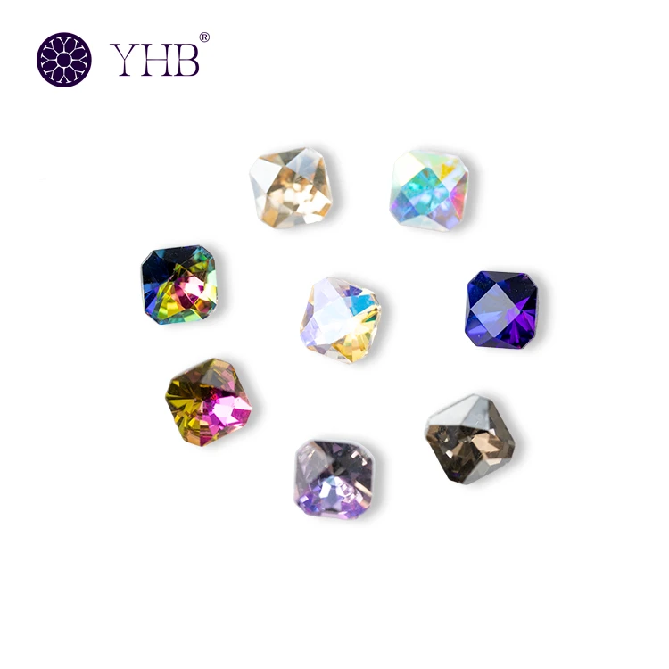 Pointed Back Hotfix Fancy Rhinestones factory