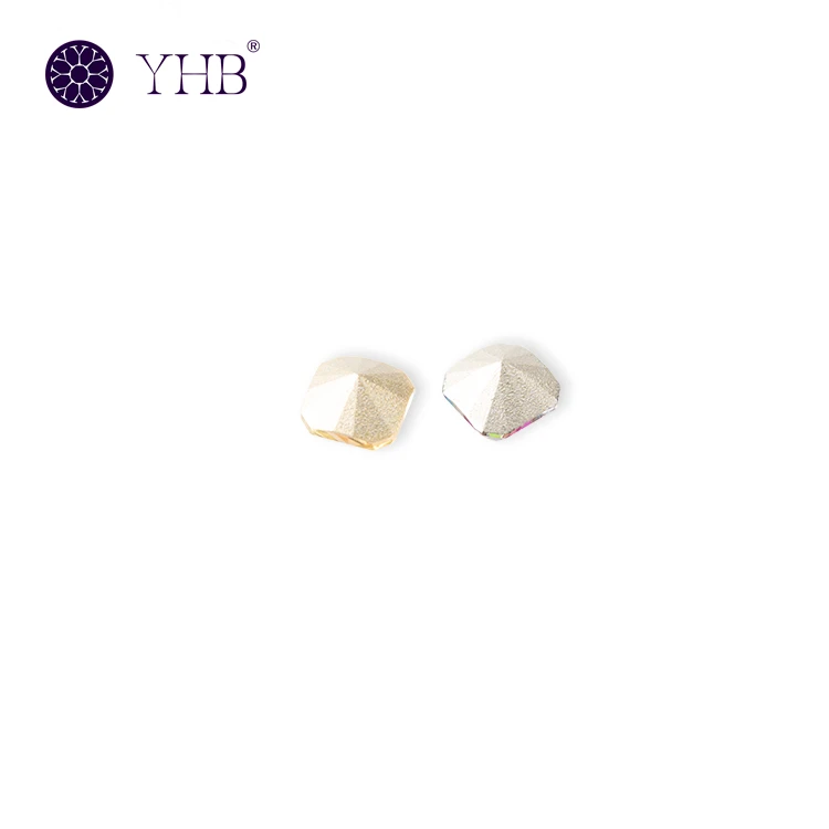 YHB bulk H3231 Kaleidoscope Square Fancy Hotfix Rhinestones factory supply100 dazzling color shades